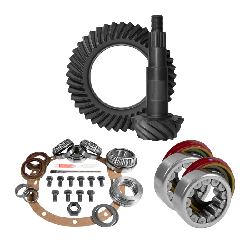 Yukon 8.6in GM 3.73 Rear Ring & Pinion Install Kit Axle Bearings and Seal - YGK2032