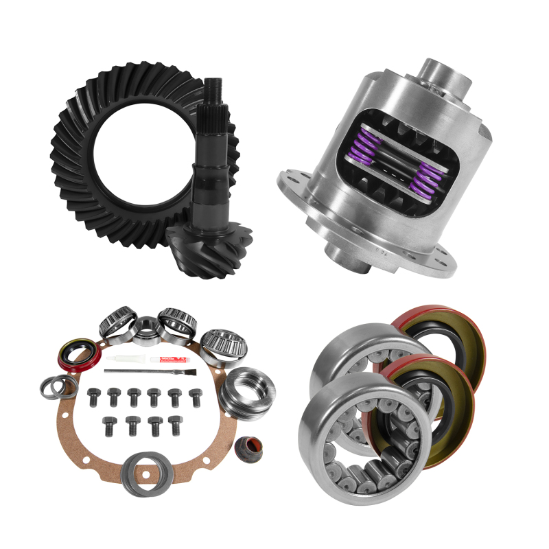 Yukon 8.8in Ford 3.73 Rear Ring & Pinion Install Kit 31 Spline Positraction 2.99in Axle Bearings - YGK2051