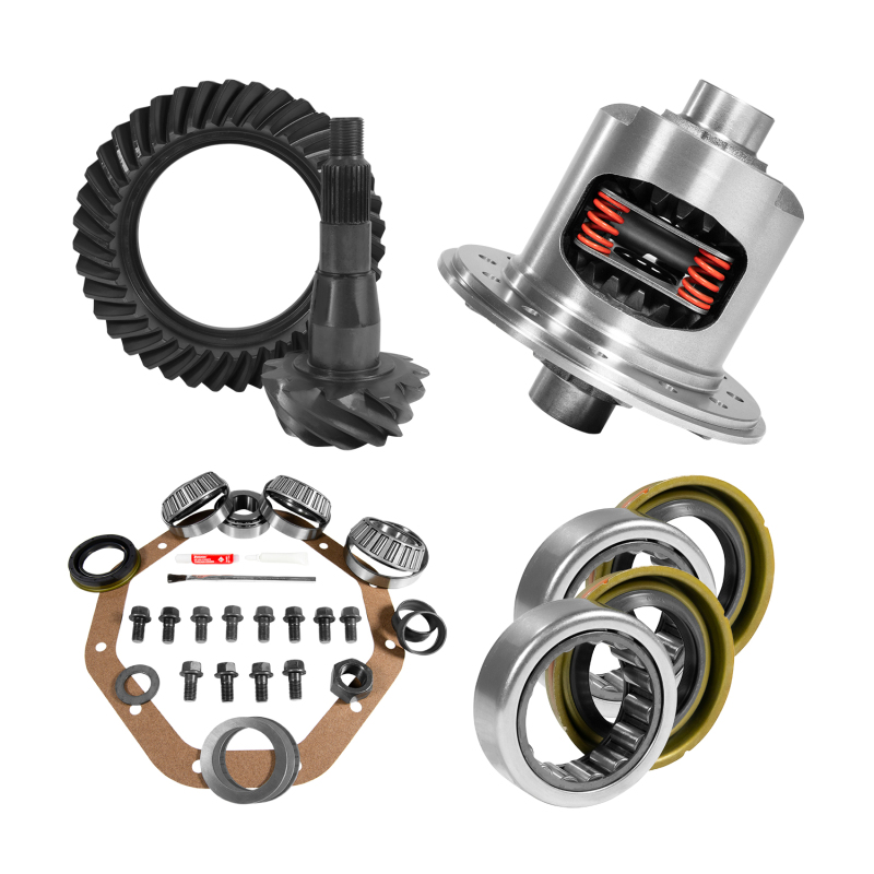 Yukon 9.25in CHY 3.21 Rear Ring & Pinion Install Kit 31 Spline Positraction 1.7in Axle Bearings - YGK2079