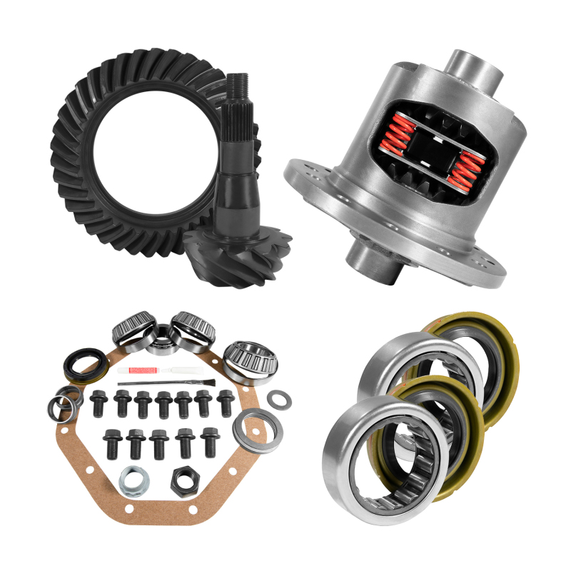 Yukon ZF 9.25in CHY 3.55 Rear Ring & Pinion Install Kit Positraction Axle Bearings and Seals - YGK2086