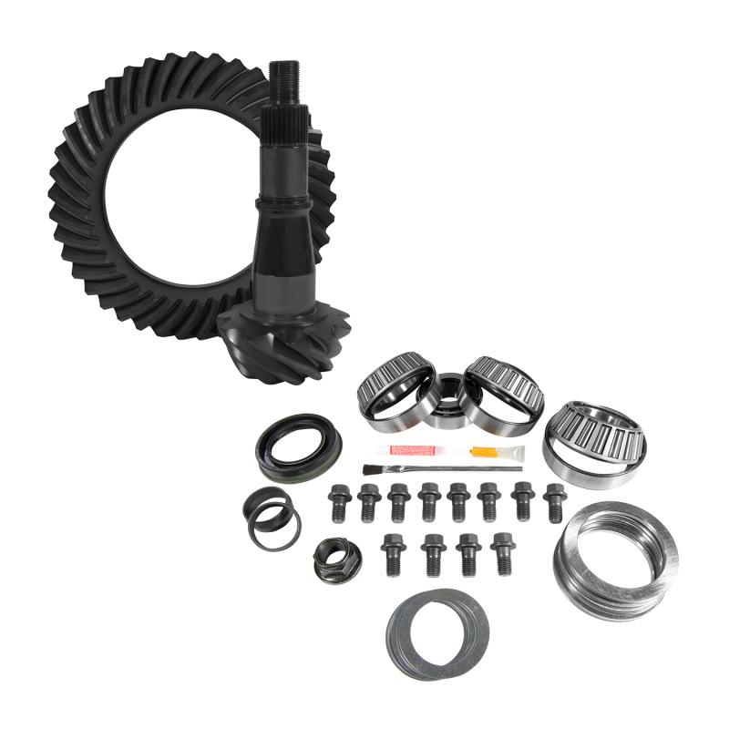 Yukon 9.5in GM 4.11 Rear Ring & Pinion Install Kit Axle Bearings and Seals - YGK2250