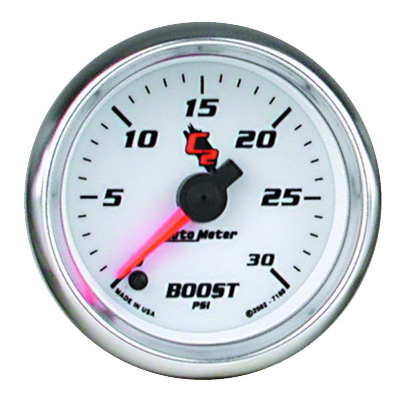 Autometer C2 52mm 30 PSI Electronic Boost Gauge - 7160