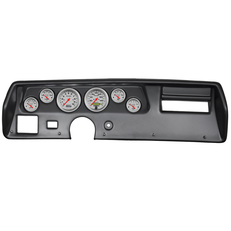 Autometer Ultra-Lite 70-72 Chevelle SS/El Camino Dash Kit 6pc Tach / MPH / Fuel / Oil / WTMP / Volt - 7025-UL