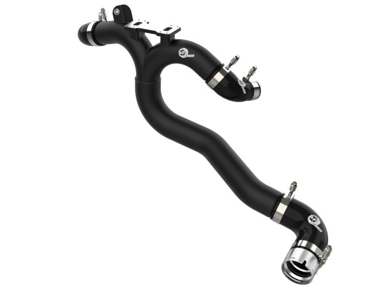 aFe Kia Stinger 18-22 V6-3.3L (tt) BladeRunner Hot Charge Pipe- Black - 46-20508-B