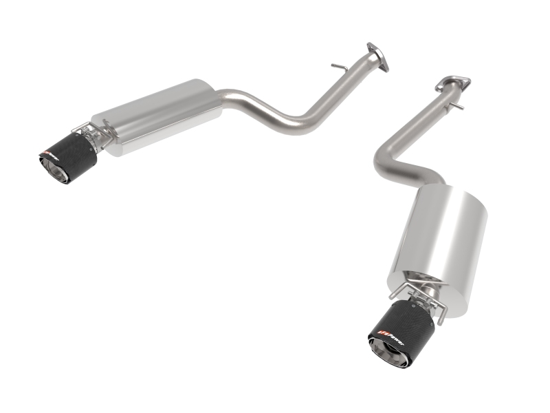 aFe Lexus IS350 14-22 V6-3.5L Takeda Axle-Back Exhaust System- Carbon Fiber Tip - 49-36060-C