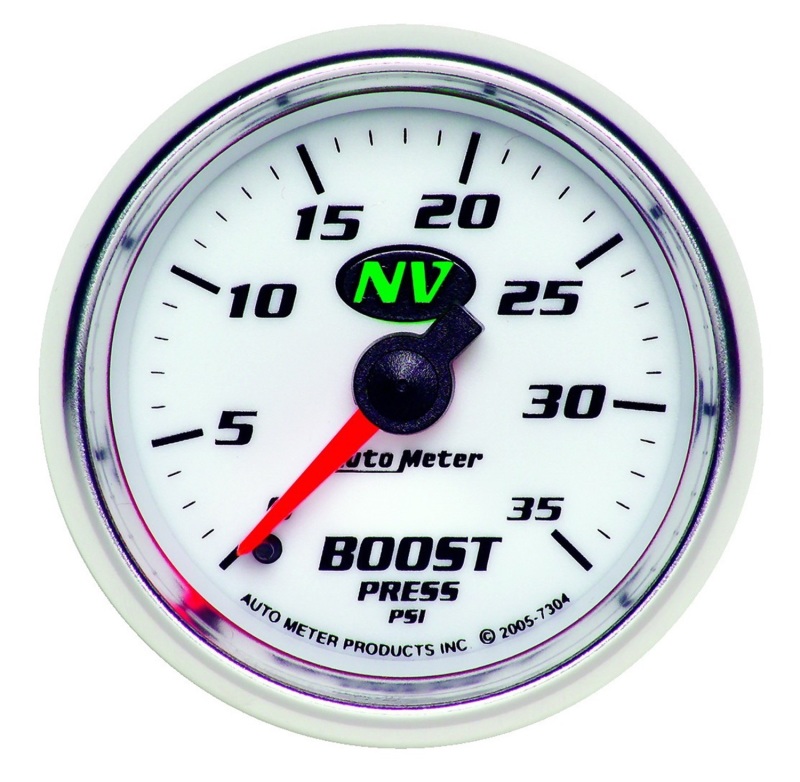 Autometer NV 52mm 0-35 PSI Boost Mechanical Gauge - 7304