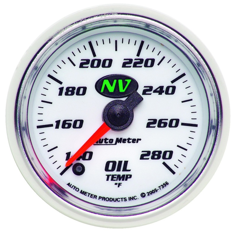 Autometer NV 2-1/16in 140-280 Deg F Digital Stepper Motor Oil Temp Gauge - 7356