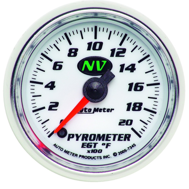 Autometer NV 52mm 0-2000 Deg F Digital Stepper Motor Pyrometer Gauge - 7345