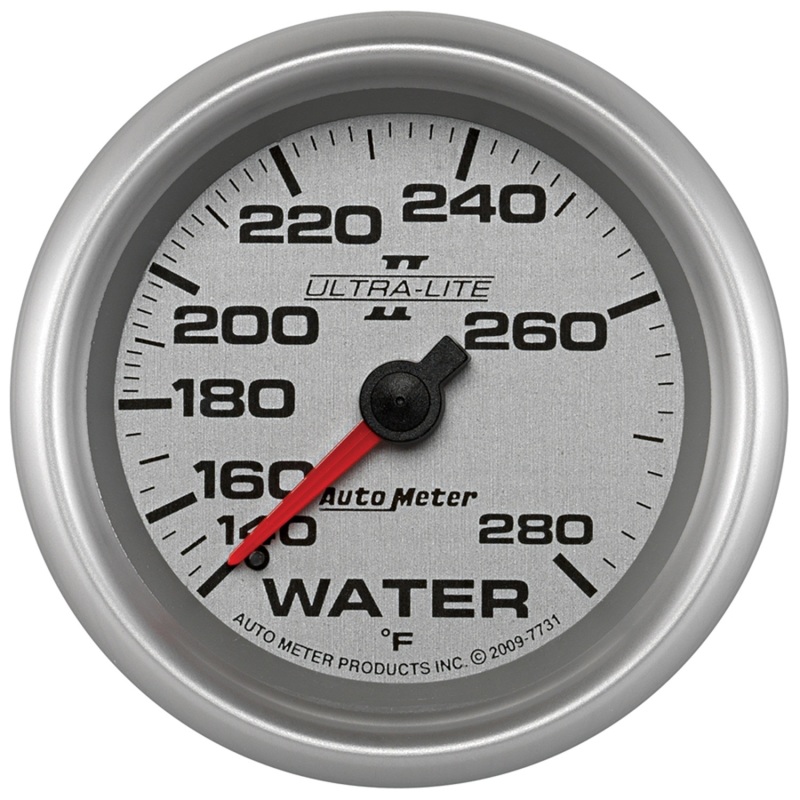 Autometer Ultra-Lite II 2 5/8in 140-280 Degree F Mechanical Water Temperature Gauge - 7731