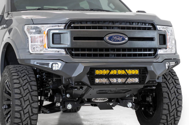 Addictive Desert Designs 18-20 Ford F-150 Bomber Front Bumper w/ Dual 20IN LED Mounts - F180012140103