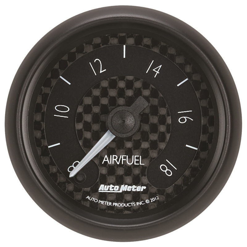 Autometer GT Series 52mm Full Sweep Electronic 8:1-18:1 AFR Wideband Air/Fuel Ratio Analog - 8070