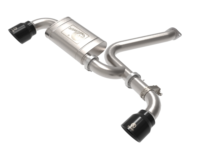 aFe 22-23 Hyundai Kona N L4 2.0L (t) Takeda 3in SS Axle-Back Exhaust System w/ Black Tips - 49-37032-B