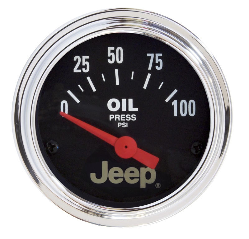 Autometer Jeep 52mm 0-100 PSI Short Sweep Electronic Oil Pressure Gauge - 880240