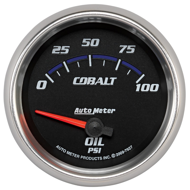 Autometer Cobalt 66.7mm 0-100 PSI Oil Pressure Gauge - 7927