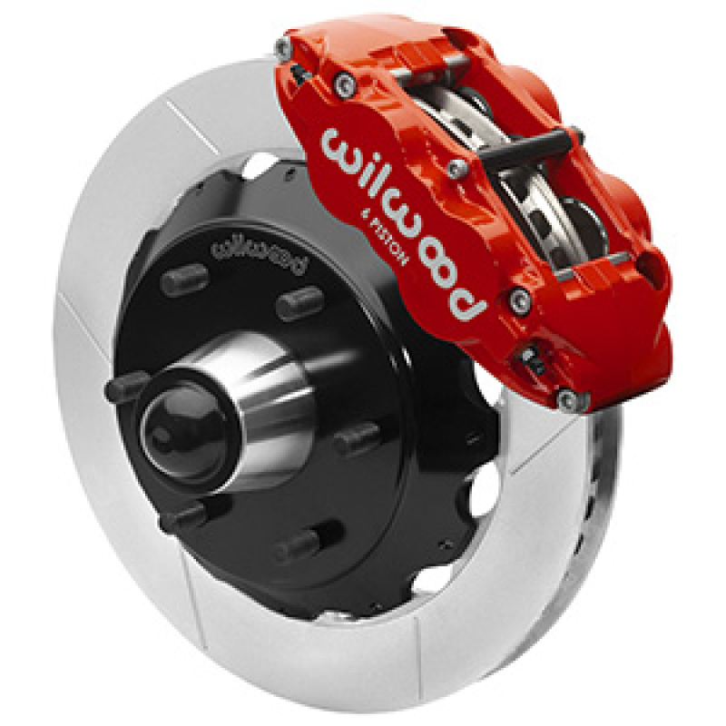 Wilwood 63-87 C10 CPP Spindle FNSL6R Front BBK 13in Slotted 6x5.5 BC - Red - 140-16457-R