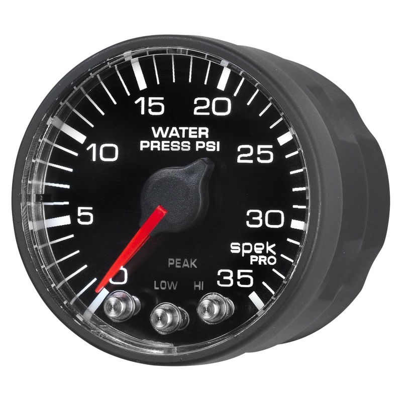 Autometer Spek-Pro 52.4mm 0-35 PSI Digital Stepper Motor Water Pressue Gauge - P343328