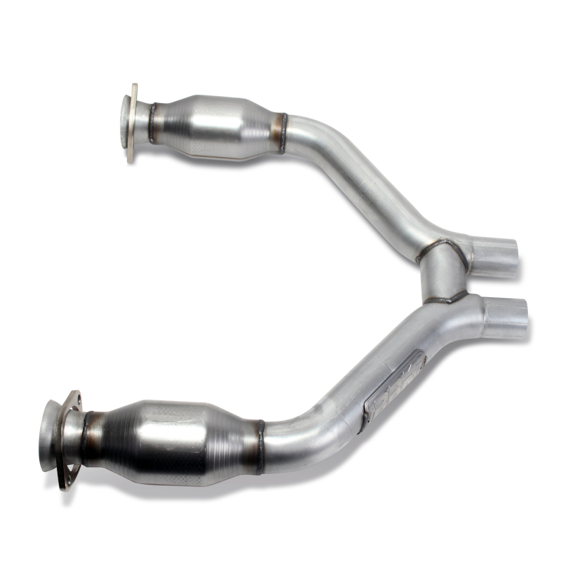 BBK 2015-16 Mustang V6 Short Mid H Pipe With Converters (To Be Used With 1642 Series Headers) - 1465