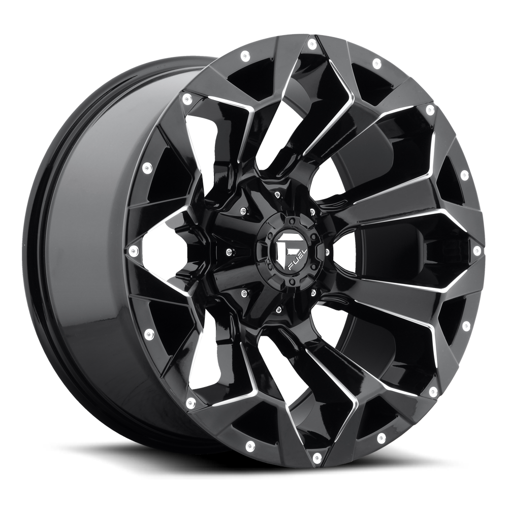 Fuel Off Road Model D576 ASSAULT Gloss Black & Milled 18X9