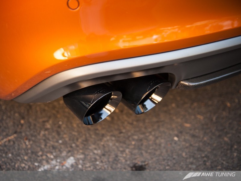 AWE Tuning Audi B8.5 S5 3.0T Track Edition Exhaust - Diamond Black Tips (90mm) - 3010-43042