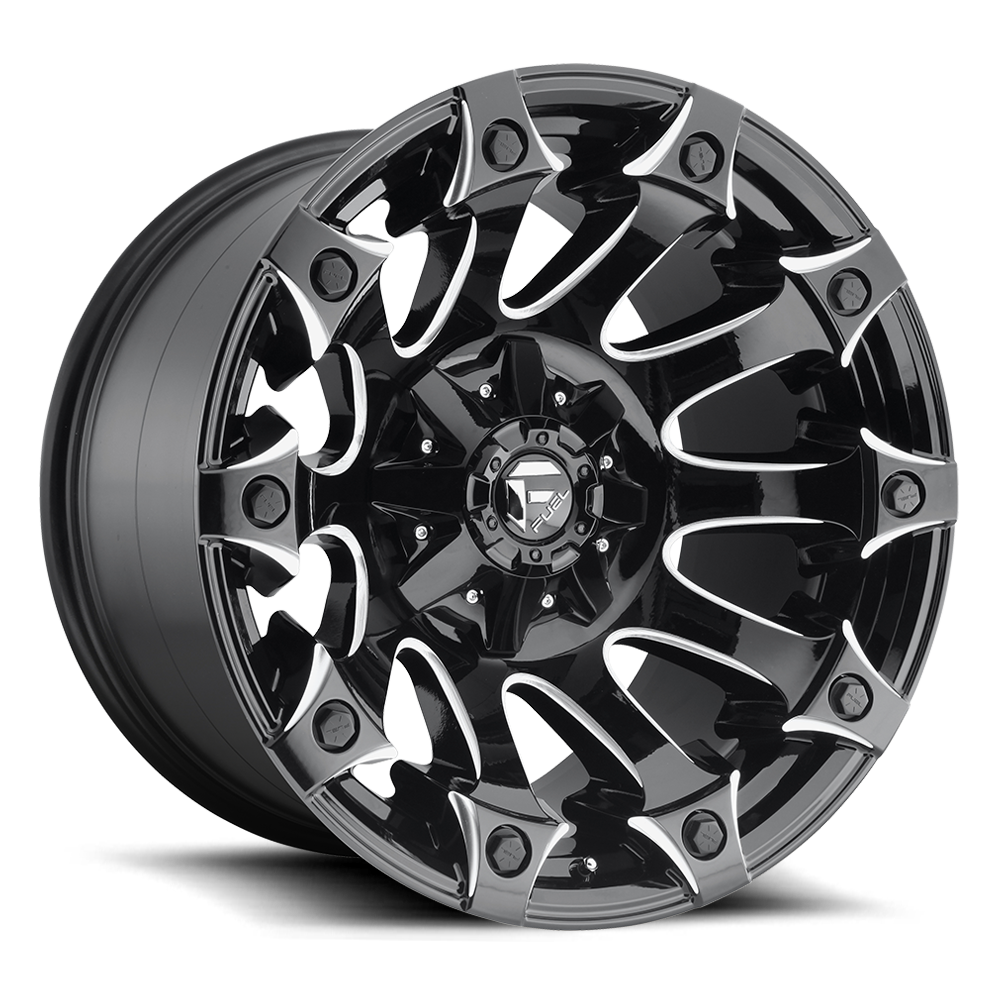 Fuel Off Road Model D578 BATTLE AXE Gloss Black & Milled 20X9