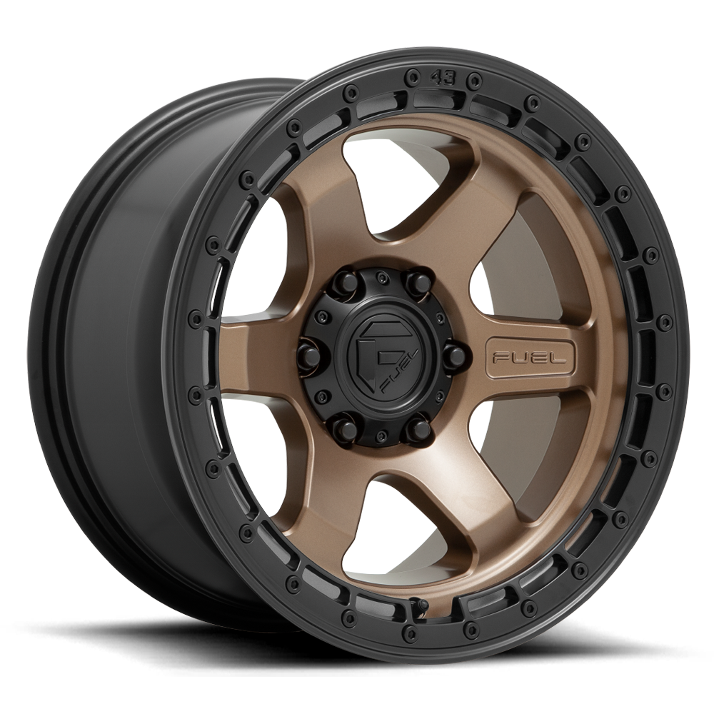 Fuel Off Road Model D751 BLOCK Matte Bronze with Black Ring 18X9