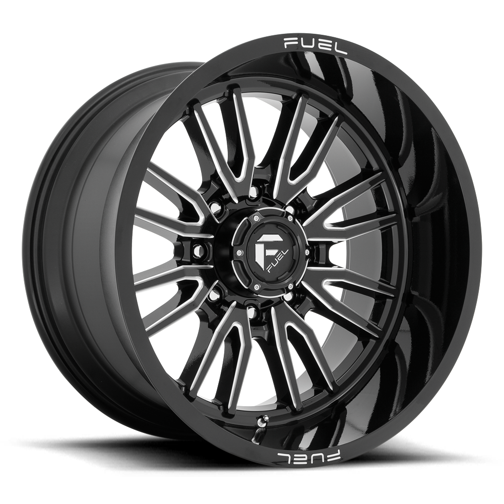 Fuel Off Road Model D761 CLASH 8 Gloss Black Milled 22X12