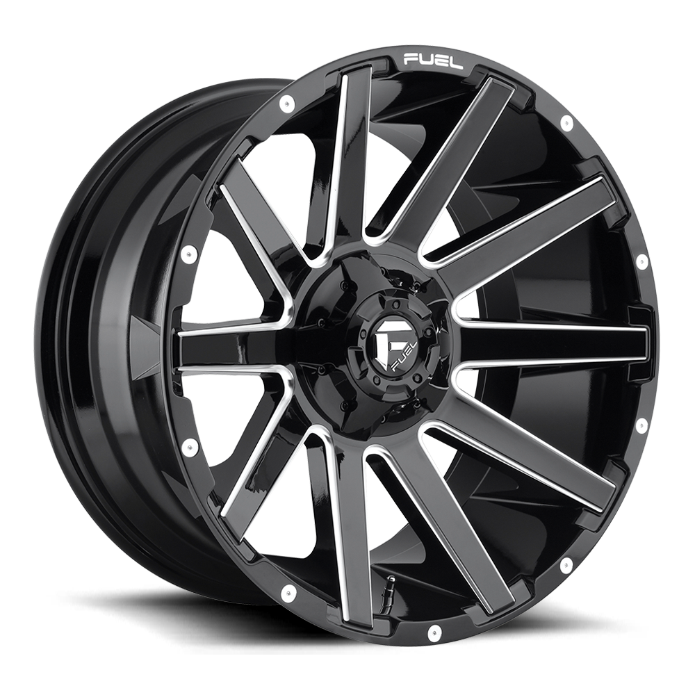 Fuel Off Road Model D615 CONTRA Gloss Black & Milled 22X12