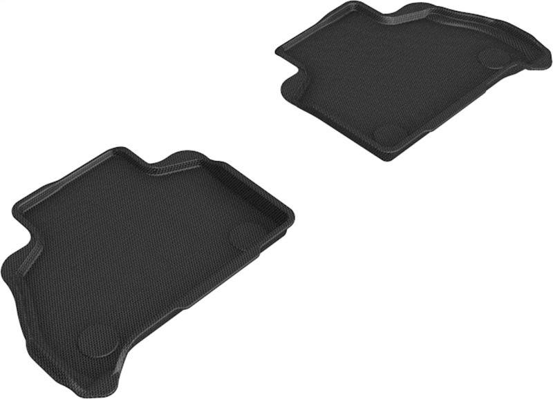 3D MAXpider 19-22 BMW X7 (G07) Kagu 2nd Row Floormats - Black - L1BM10521509