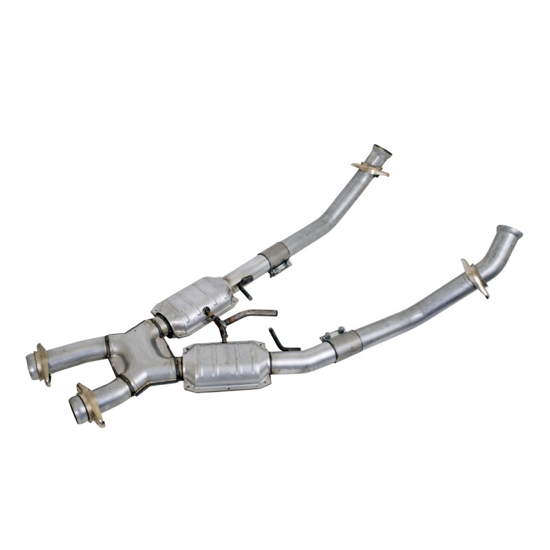 BBK 94-95 Mustang 5.0 High Flow X Pipe With Catalytic Converters - 2-1/2 - 1663