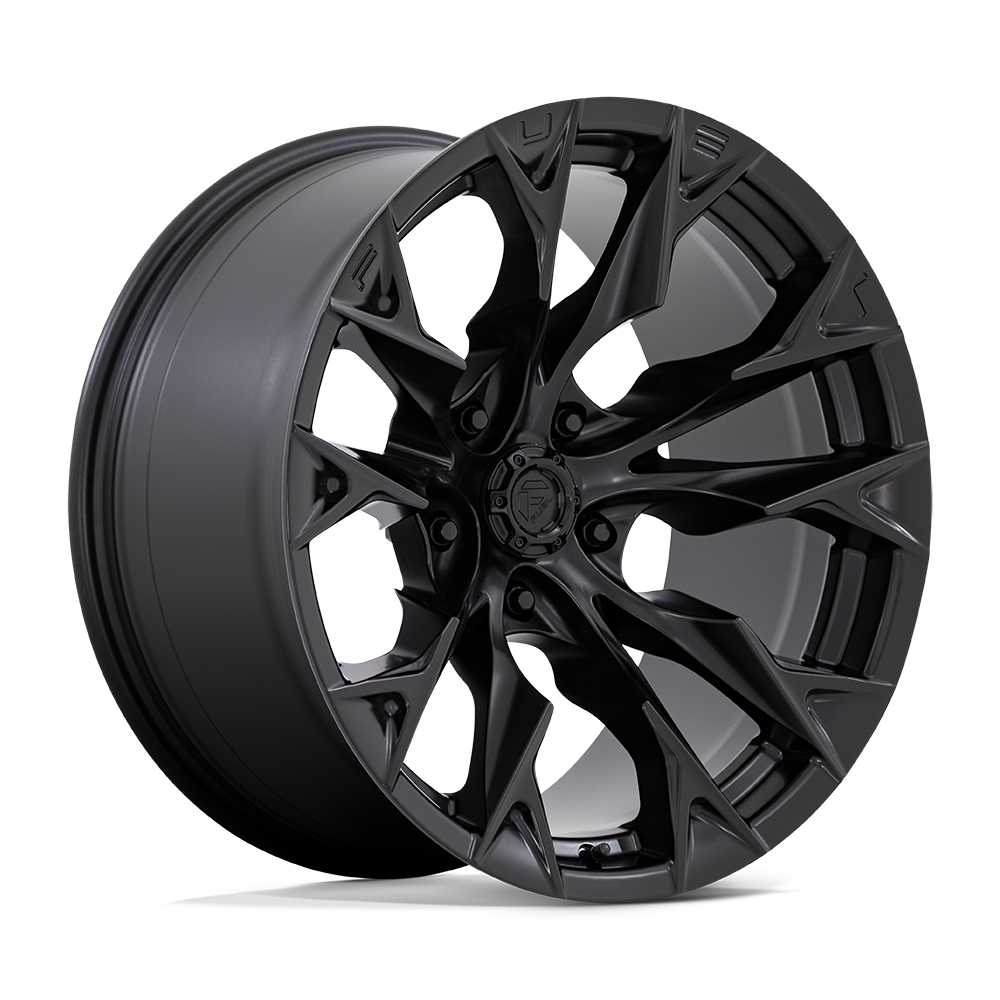 Fuel Off Road Model D804 FLAME 5 Matte Black 22X12