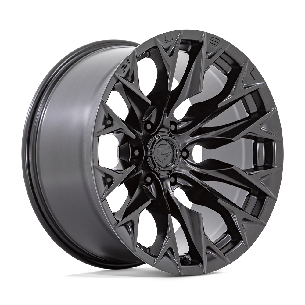 Fuel Off Road Model D804 FLAME 6 Matte Black 22X12