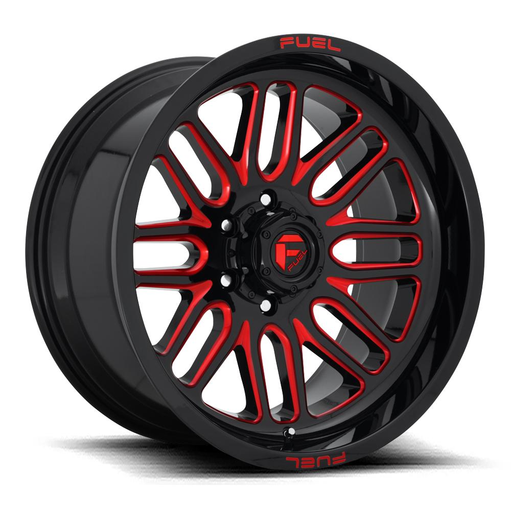 Fuel Off Road Model D663 IGNITE Gloss Black w/ Candy Red 20X9