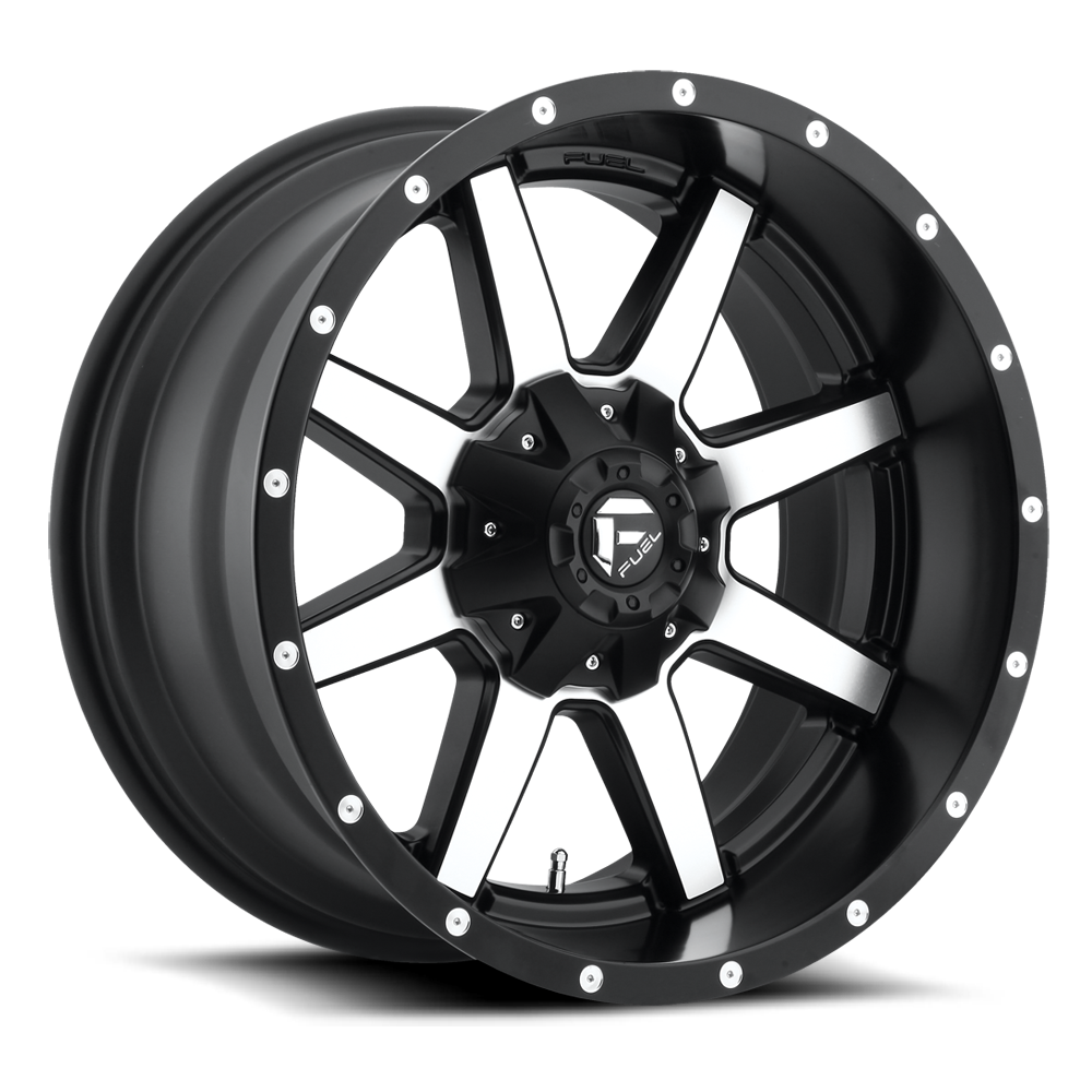 Fuel Off Road Model D537 MAVERICK Black & Machined 18X9