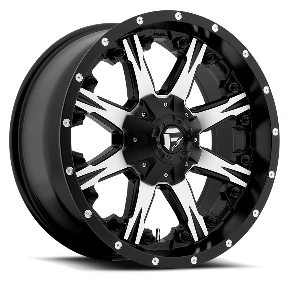 Fuel Off Road Model D541 NUTZ Black & Machined 20X9