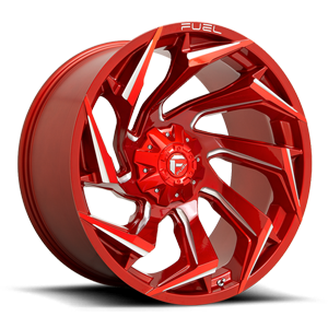 Fuel Off Road Model D754 REACTION Candy Red & Milled 20X10