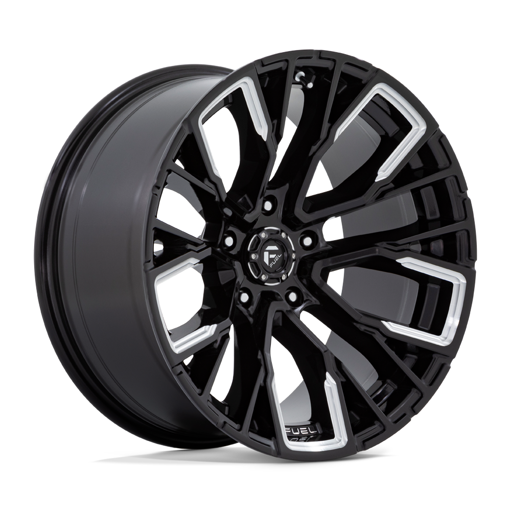 Fuel Off Road Model D849 REBAR 5 Gloss Black Milled 22X12