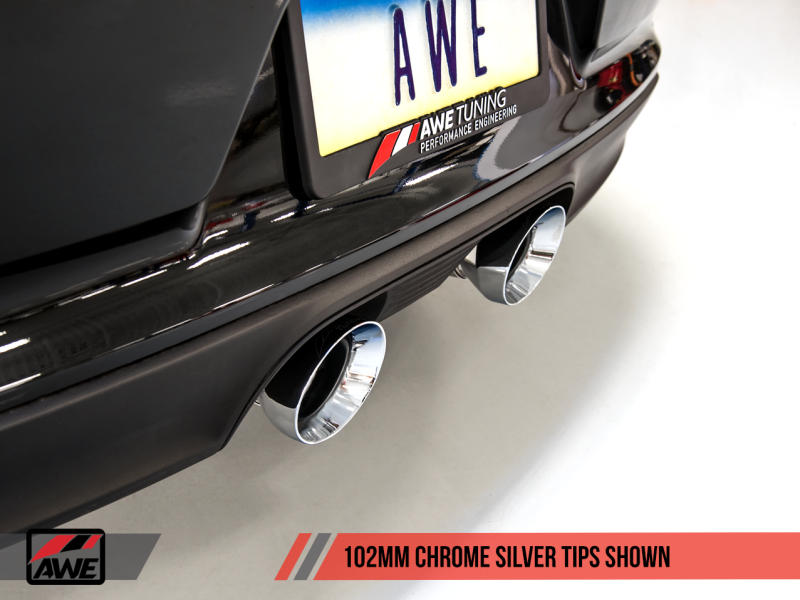 AWE Tuning Porsche 911 (991.2) Carrera / S SwitchPath Exhaust for PSE Cars - Chrome Silver Tips - 3025-32018