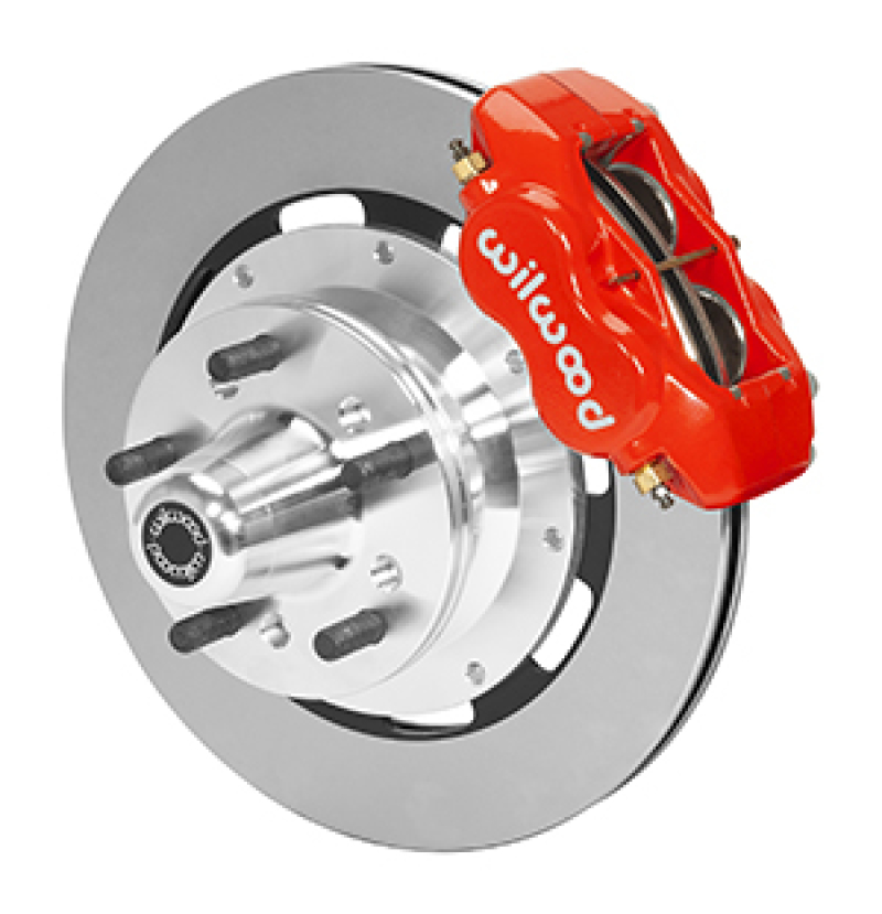 Wilwood Forged Dynalite Front Kit 12.19in Rotor 5x4.00in BC 65-72 Plymouth Dart / Duster - Red - 140-15461-R
