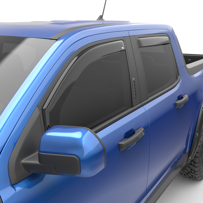 EGR 22-23 Ford Maverick Lariat XL XLT Front/Rear Window Visors - Dark Smoke Finish - 573591