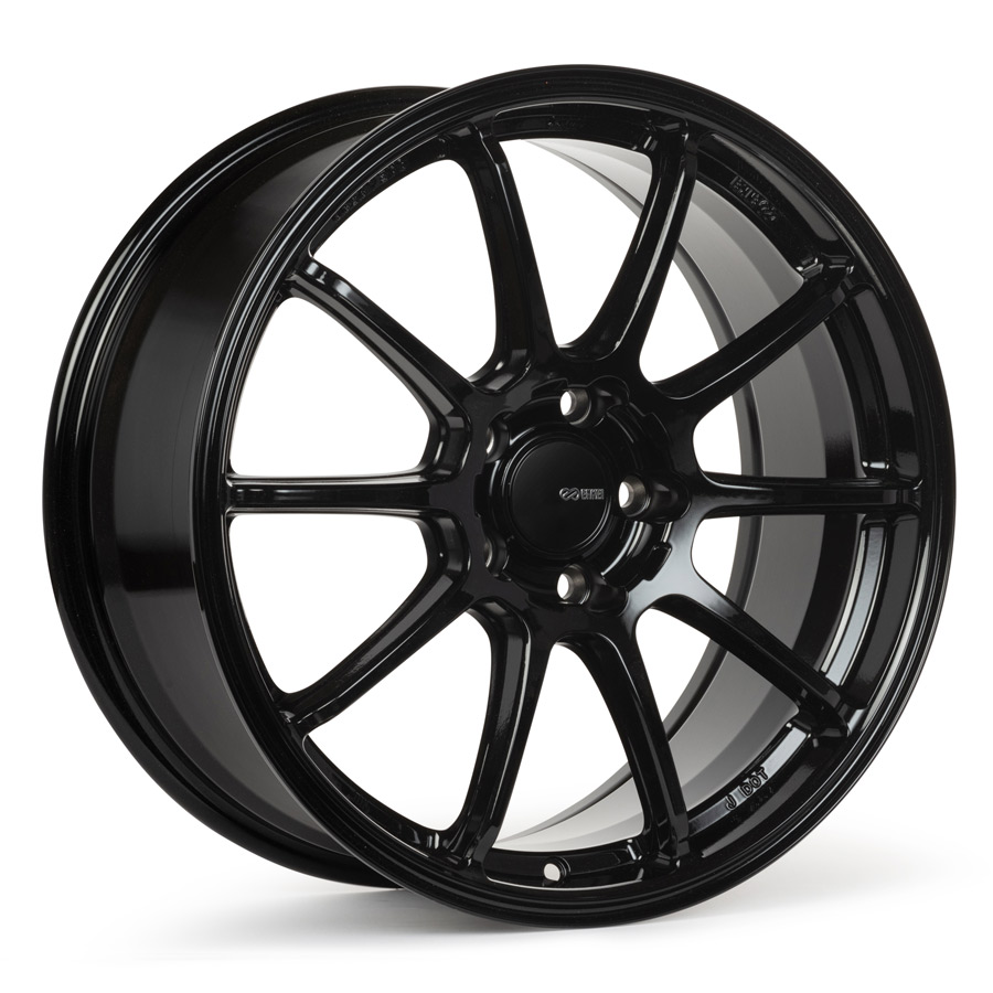 Enkei Triumph 18x8 5x112 45mm Offset 72.6mm Bore Gloss Black Wheel - 543-880-4445BK