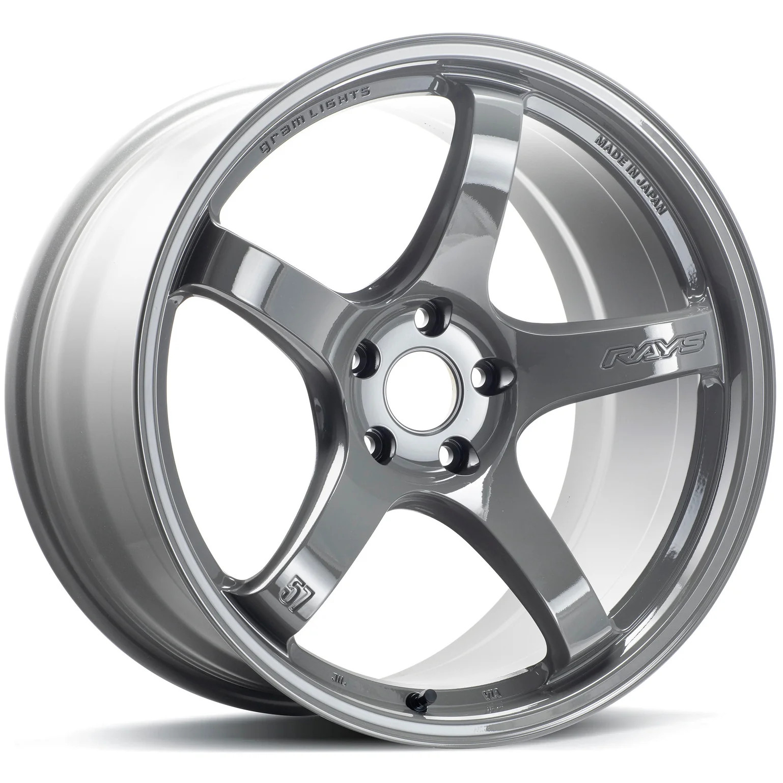 Gram Lights 57CR 19x9.5 +25 5x112 Glossy Grey - WGCR425MAG