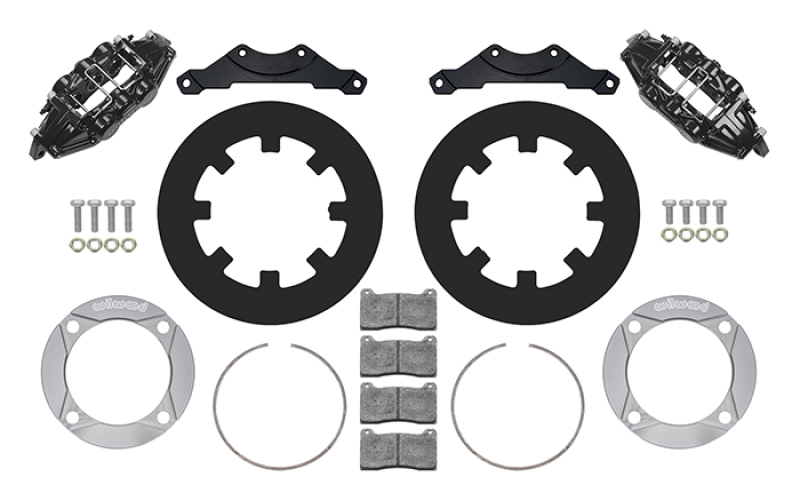 Wilwood 2014+ Polaris RZR XP 1000 Rear Kit 11.25in - Black - 140-16633