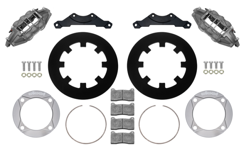 Wilwood 2014+ Polaris RZR XP 1000 Rear Kit 11.25in - Anodized - 140-17045