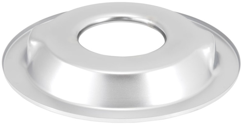 K&N Metal Base Plate 14in OD 5-1/8in Flange Chrome Finish - 85-3549