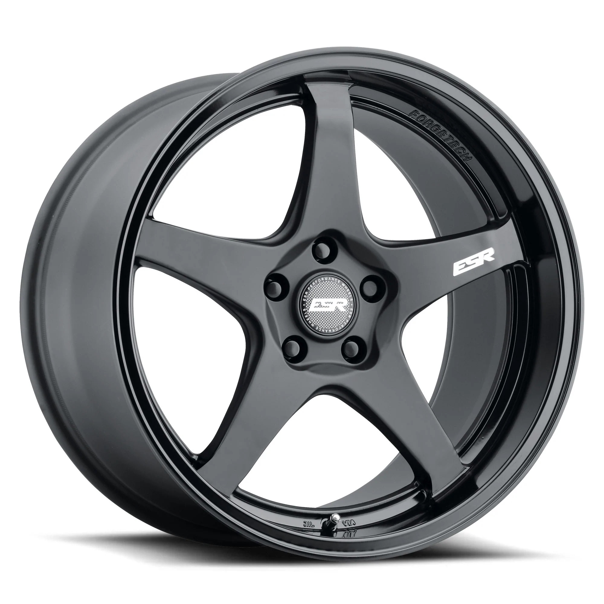 ESR Wheels APEX AP5 18x9.5 / 5x100 BP +35 MATTE BLACK GLOSS BLACK LIP