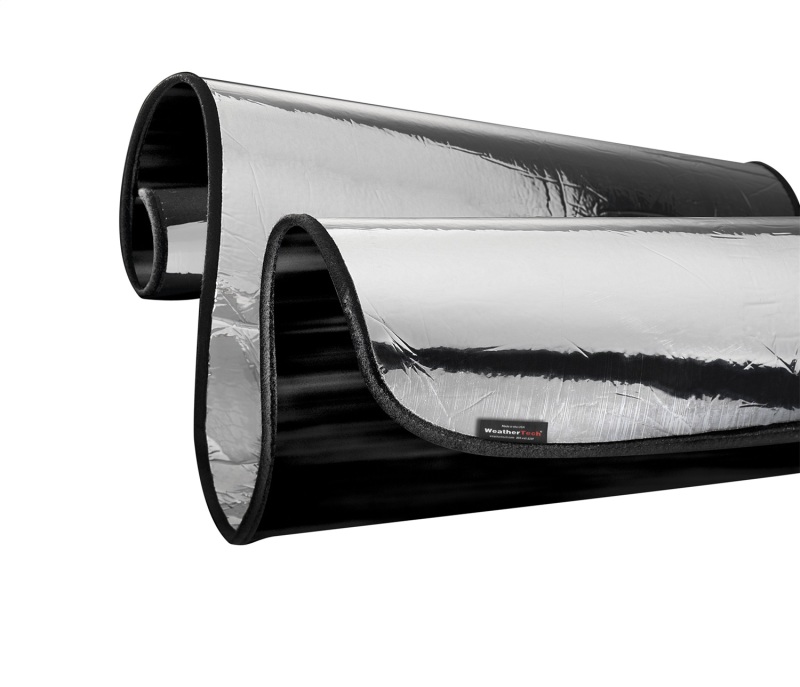 WeatherTech 14-20 Peterbilt 567 / 17-20 579 (Day/Slpr Cab) w/o Windshield Sensor SunShade - Slvr/Blk - TS1298