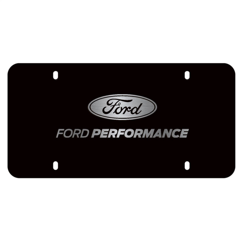 Ford Racing Black Stainless Steel Marque Plate - M-1828-LB