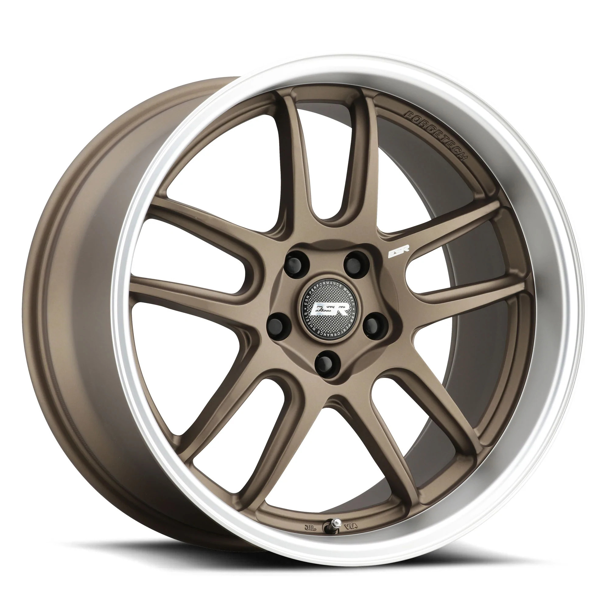 ESR Wheels APEX AP8 18x8.5 / 5x114.3 BP +30 MATTE BRONZE MACHINE LIP