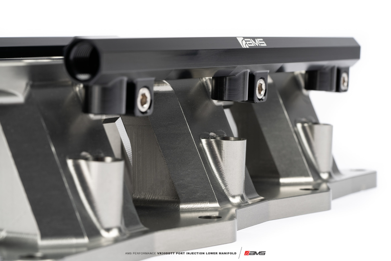 AMS Performance 2023+ Nissan Z Port Injection Lower Manifold - Gunmetal - AMS.47.08.0001-2