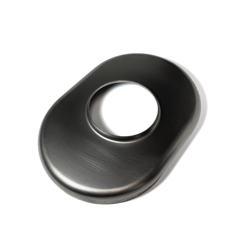 Ticon Industries 4in Titanium Oval Muffler End Cap - 6in x 9in Body - 114-10203-3000